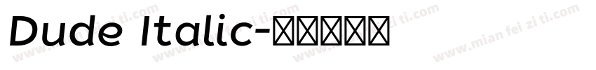 Dude Italic字体转换